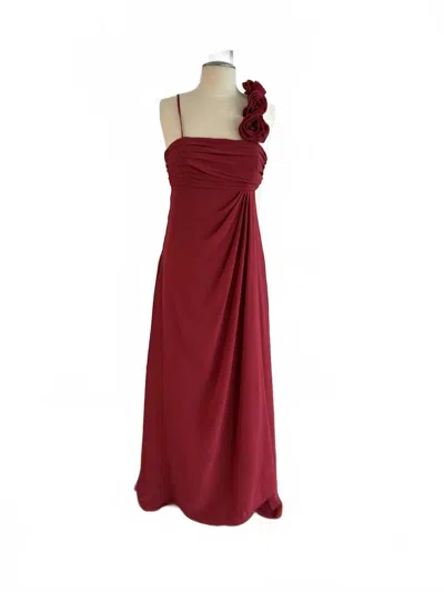Bari Jay Women's Floor-length Formal Gown In Red In Brown