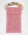 Bari Lynn Girl's Bejeweled & Micro Beaded Crossbody Bag In Pink