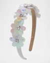 Bari Lynn Kids' Girl's Flower Headband In White