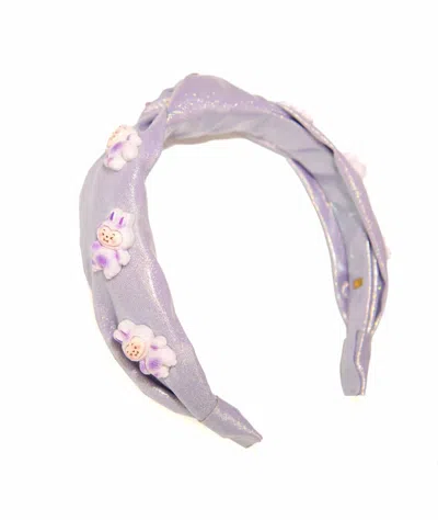 Bari Lynn Girl's Knot Headband Cutesters Charms In Purple