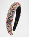 Bari Lynn Girl's Micro Beaded Headband In Multi