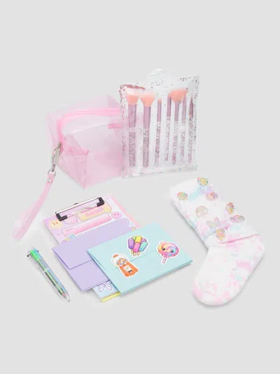 Bari Lynn Kids' Girl's Stationery & Socks Set In Pink