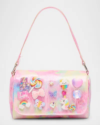 Bari Lynn Kid's Allover Tie-dye Charm Shoulder Bag In Multi