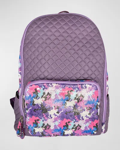 Bari Lynn Kid's Shimmer Camo Backpack In Multi