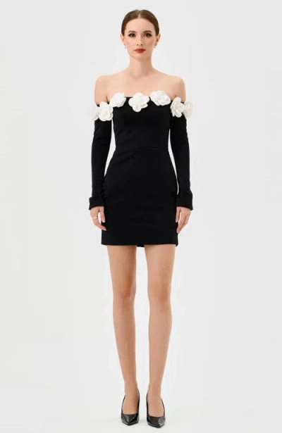 Bariano Danna Long Sleeve Mini In Black