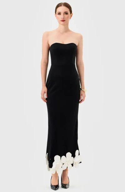 Bariano Emiliana Strapless Midaxi In Black