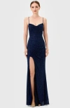 Bariano Fenella Strappy Back Maxi In Blue