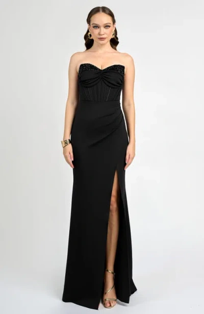 Bariano Mara Corset Maxi In Black