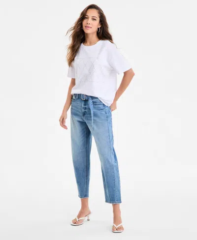 Bariii Bar Iii Women's High-rise Barrel-leg Jeans, Exclusively At Macy's