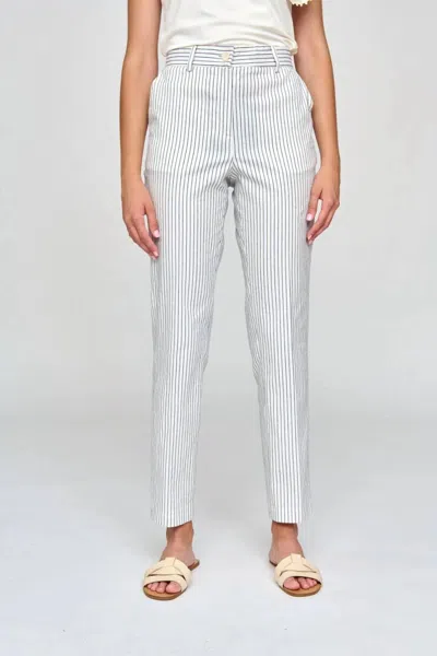 Bariloche Pradilla Stripe Pant In Off White/navy In Multi