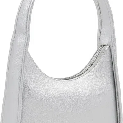Bariq Small Minimalist Shoulder Bag For Women, Faux Leather Underarm Purse, Chic Top Handle Handbag For Ev In Blue