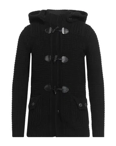 Bark Man Coat Black Size S Wool, Polyamide