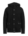 Bark Man Coat Black Size Xl Wool, Polyamide