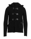 Bark Man Coat Black Size Xxs Wool, Polyamide