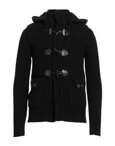 Bark Man Coat Black Size Xxs Wool, Polyamide