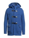 Bark Man Coat Bright Blue Size M Wool, Polyamide
