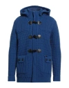 Bark Man Coat Bright Blue Size Xl Wool, Nylon
