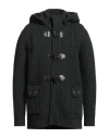 Bark Man Coat Dark Green Size M Wool, Polyamide In Green