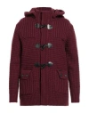 Bark Man Coat Garnet Size L Wool, Nylon