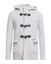 Bark Man Coat Light Grey Size M Wool, Polyamide In Gray