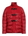 Bark Man Puffer Red Size S Polyamide, Wool