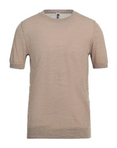 Bark Man Sweater Beige Size 38 Linen, Polyester