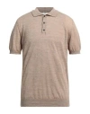 Bark Man Sweater Beige Size 44 Linen, Polyester