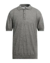 Bark Man Sweater Lead Size 40 Linen, Polyester In Grey
