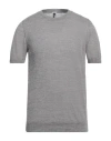 Bark Man Sweater Light Grey Size 44 Linen, Polyester