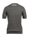 Bark Man Sweater Charcoal Size 44 Linen, Polyester In Grey