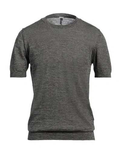 Bark Man Sweater Charcoal Size 44 Linen, Polyester In Grey