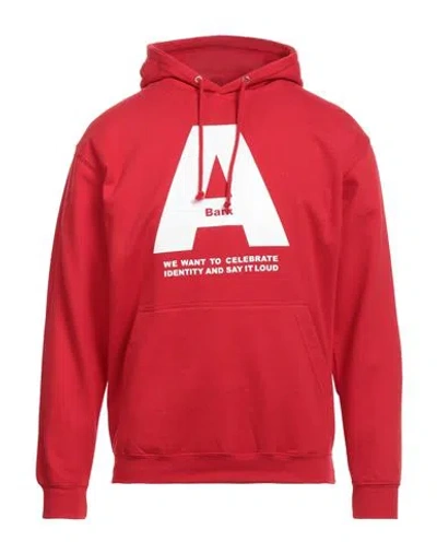 Bark Man Sweatshirt Red Size Xl Cotton, Polyester