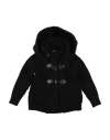 Bark Toddler Girl Coat Black Size 6 Wool, Polyamide In Black