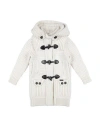 Bark Toddler Girl Coat Ivory Size 6 Wool, Polyamide In White
