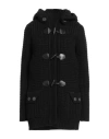 Bark Woman Coat Black Size S Wool, Polyamide