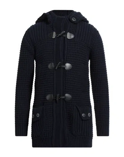 Bark Woman Coat Navy Size Xl Wool, Polyamide In Blue