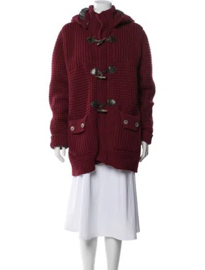 Pre-owned Bark Wool Coat In Red