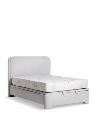 Barker And Stonehouse Tilbury Fabric Ottoman Bed Frame In Grey