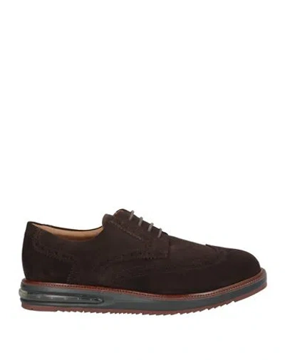 Barleycorn Man Lace-up Shoes Dark Brown Size 7 Leather
