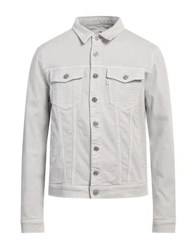 Barmas Man Denim Outerwear Light Grey Size Xxl Cotton, Elastane