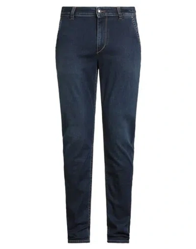 Barmas Man Jeans Blue Size 34 Cotton, Polyester, Lycra, Viscose, Elastane In Black