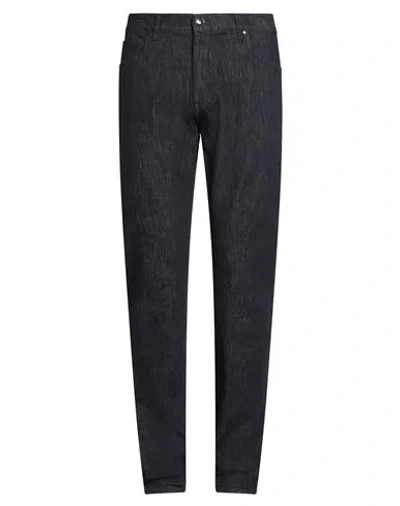 Barmas Man Jeans Blue Size 36 Cotton, Cashmere, Elastane In Black