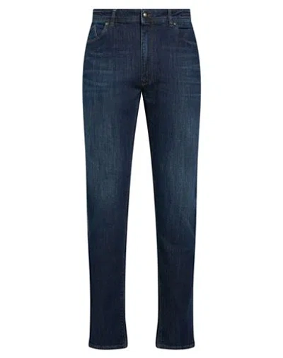 Barmas Man Jeans Blue Size 36 Cotton, Elastane