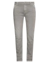 Barmas Man Jeans Taupe Size 34 Cotton, Elastane In Grey