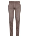 Barmas Man Jeans Khaki Size 34 Cotton, Elastane In Beige