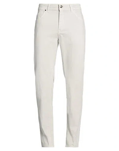 Barmas Man Jeans Light Grey Size 34 Cotton, Polyester, Elastane In Gray