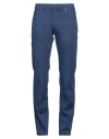 Barmas Man Jeans Navy Size 35 Cotton, Lyocell, Elastane In Blue