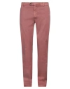 Barmas Man Pants Antique Rose Size 31 Linen, Cotton, Elastane In Pink