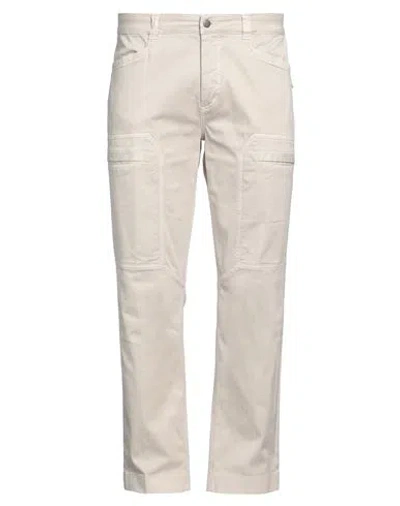 Barmas Man Pants Beige Size 33 Cotton, Elastane In Gray