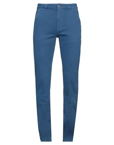 Barmas Man Pants Blue Size 33 Cotton, Modal, Elastane